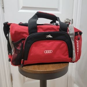 NWT Audi Red Duffle Bag